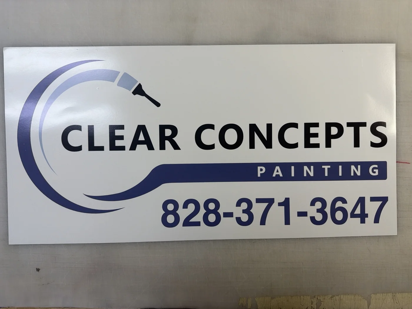 Clear Concepts Painting rectangular car magnet
